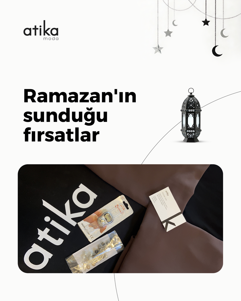 Atika Moda - Ramazan Özel: Tesettür Elbise Seti + Hediye Şal ve Tesbih
