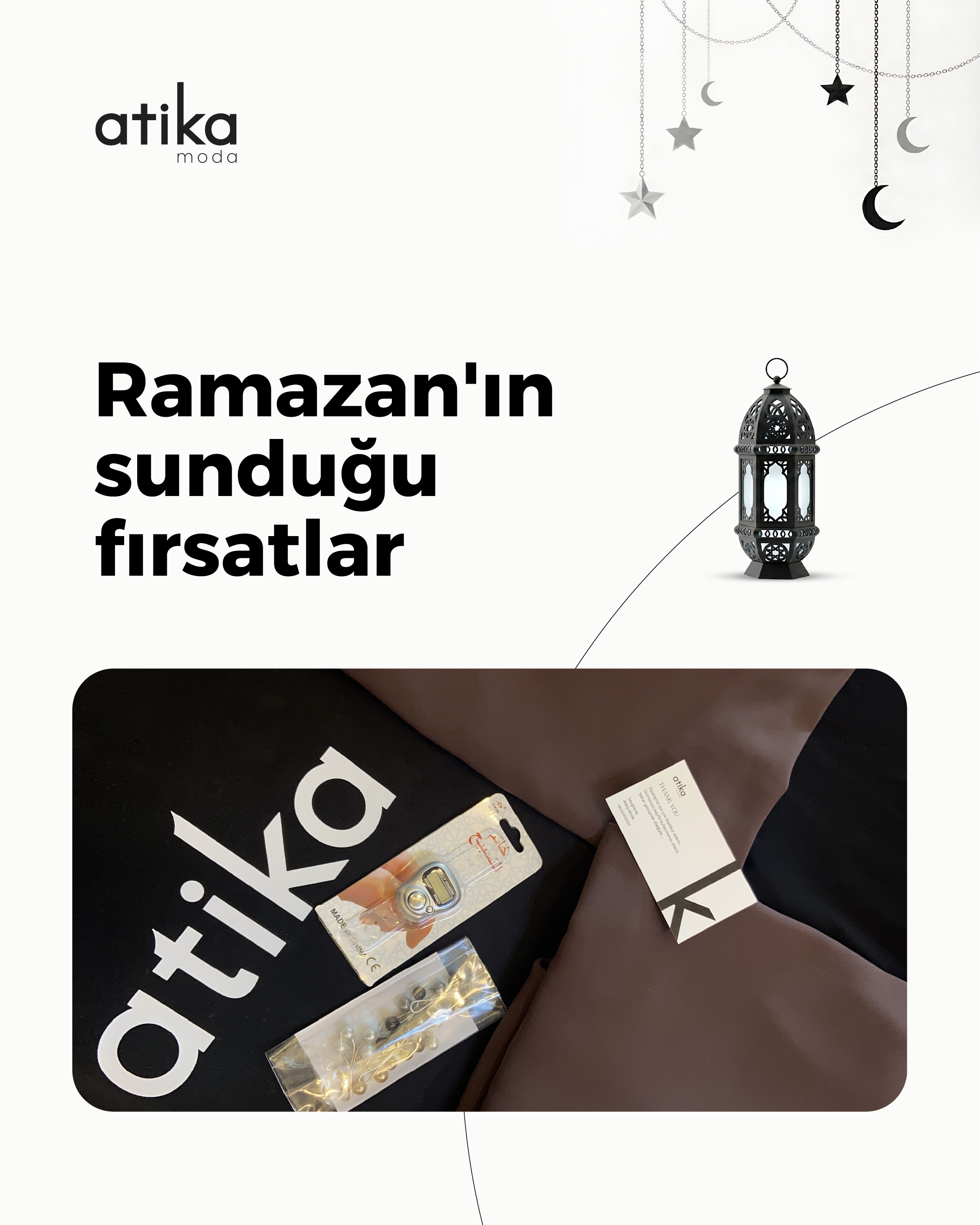 Atika Moda - Ramazan Özel: Tesettür Elbise Seti + Hediye Şal ve Tesbih