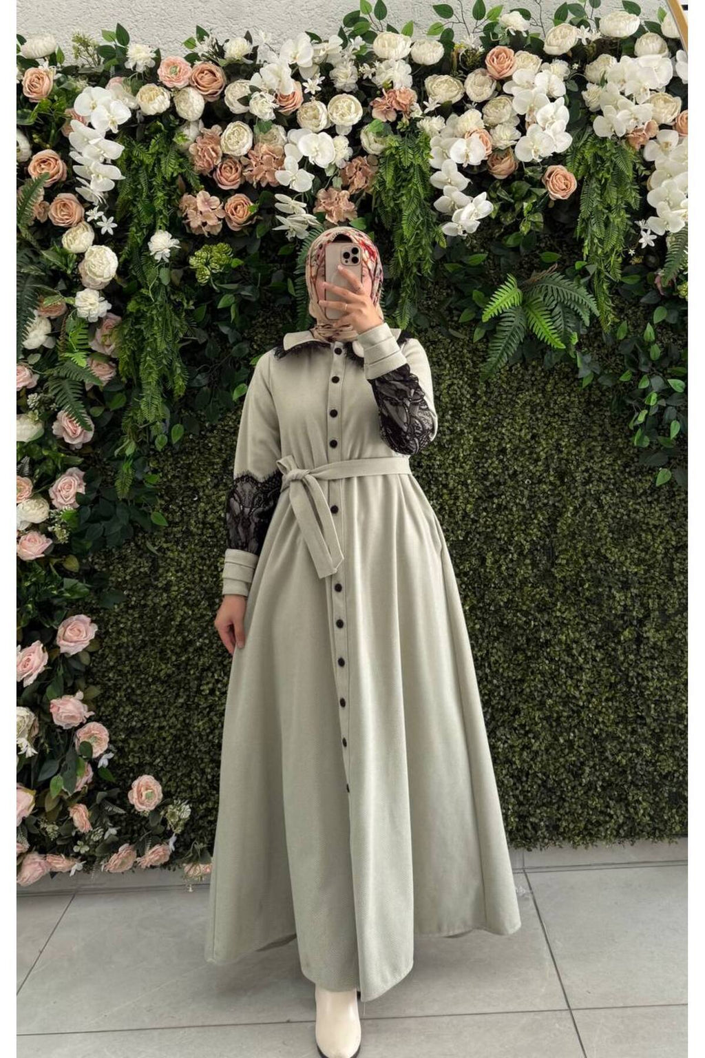 Şıklığın Sırrı | 2025-2026 Kışlık Balık Kumaş Uzun Elbise