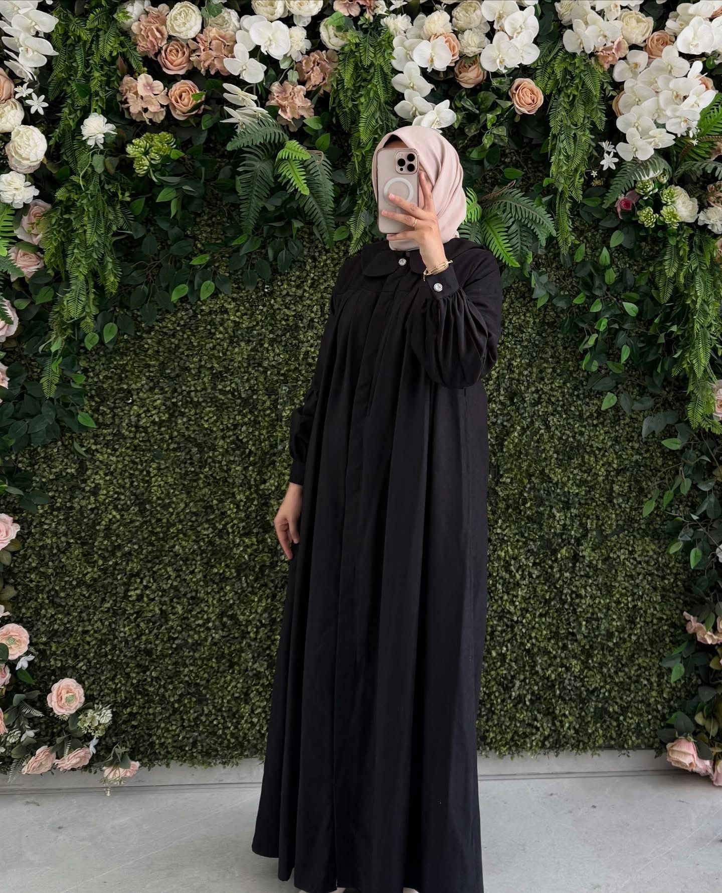 زرافتين دوكونوشو | 2025-2026 Kışlık Süet Uzun Elbise - 145 سم 