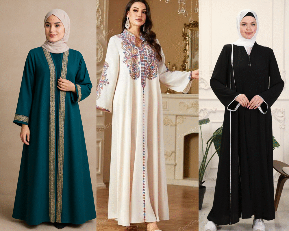 اتجاهات الموضة الحالية لعبايات وقفاطين للمحجبات